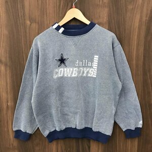 ＣＯＷＢＯＹＳ ＮＦＬ ８０ｓ ９０ｓ Ｌ ヴィンテージＵＳ古着フットボール スウェット 青 洋品紳士服/266