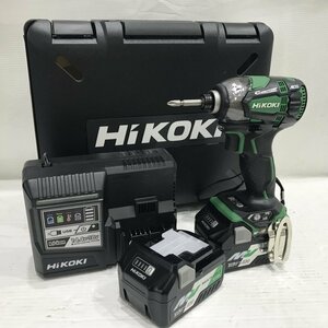 未使用に近い ＨｉＫＯＫＩ ハイコーキ ＷＨ１８ＤＤＬ２ 充電式 コードレス インパクトドライバー １８Ｖ グリーン 電動工具/248