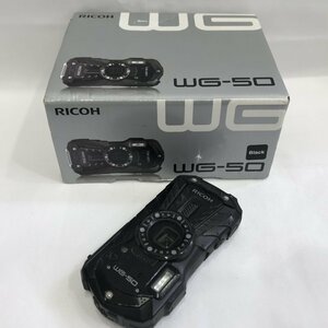 RICOH Ricoh WG-50 compact digital camera digital camera waterproof Impact-proof dustproof site black condition consideration used camera /248