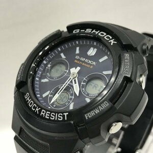 ＣＡＳＩＯ Ｇ－ＳＨＯＣＫ カシオ Ｇショック 電波ソーラー メンズ 腕時計 ブラック ブルー ＡＷＧ－Ｍ１００ＳＢ 中古 時計/248