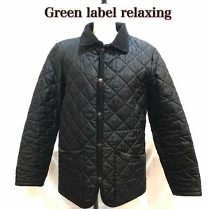 Ｇｒｅｅｎ ｌａｂｅｌ ｒｅｌａｘｉｎｇ 中綿 キルティング グリーンレーベルリラクシング 黒 コート 洋品紳士服/269