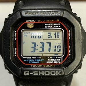 ＣＡＳＩＯ ＧＷ－Ｍ５６１０ ＢＬＡＣＫ デジタル 中古 カシオ Ｇ－ＳＨＯＣＫ タフソーラー 電波時計 ラバーベルト 時計/247