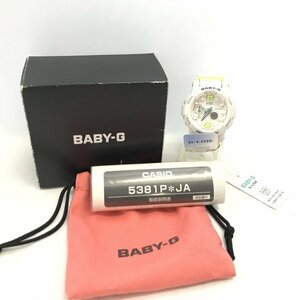 稼働品 美品 ＣＡＳＩＯ ＢＡＢＹ－Ｇ カシオ ベビージー ＢＧＡ－１８０ 新品タグ付き 時計 クオーツ 腕時計 白 時計/218