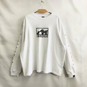 ＡＰＰＬＥＢＵＭ Ｔｈｅ Ｂｒｉｄｇｅ メンズ 白 ロンＴ アップルバム コラボロングスリーブＴ 長袖 サイズＭ 洋品紳士服/218