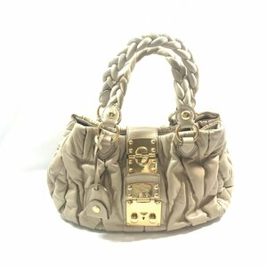 中古 ｍｉｕ ｍｉｕ ミュウミュウ レディース ハンドバッグ マテラッセ ２ｗａｙバッグ ショルダー ブランド 斜め掛 鞄 鞄/218