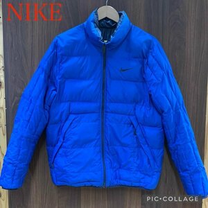 ＮＩＫＥ メンズ ＨＯ１５０５０９ＥＫＡ ポリエステル 古着 ナイキ ダウンジャケット リバーシブル Ｌサイズ ＢＬＵＥ 洋品紳士/247