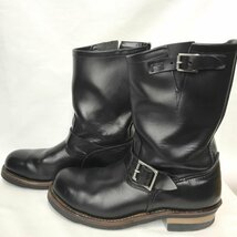 ＲＥＤ ＷＩＮＧ ＥＮＧＩＮＥＥＲ ２２６８ ＢＬＡＣＫ レッドウィング エンジニアブーツ ２７．５ｃｍ 黒 底減り 靴/266_画像1