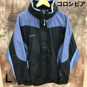 ＣＯＬＵＭＢＩＡ コロンビア ＸＬ７５９６ ｗｏｍａｎ Ｌ ナイロン ジャケット フーディ パーカー ２Ｗａｙ 黒 紫 洋品婦人服/246