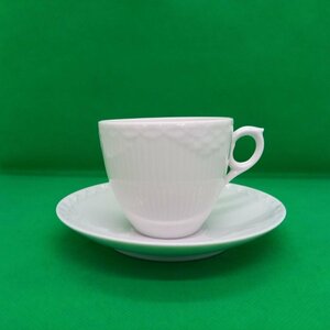 ＲＯＹＡＬ ＣＯＰＥＮＨＡＧＥＮ カップ＆ソーサー ホワイトフルーテッド ハーフレース ロイヤルコペンハーゲン ギフト/219