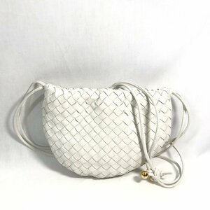 ＢＯＴＴＥＧＡ ＶＥＮＥＴＡ ボッテガヴェネタ レザー 鞄 ミニ ザバルブ イントレチャート ショルダーバッグ ホワイト 鞄/218