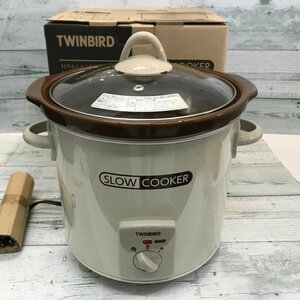 ＴＷＩＮＢＩＲＤ ツインバード ＥＰ－４７１７ 美品 スロークッカー 陶器 鍋 煮込み ２０１６年製 ブラウン 電化製品/208