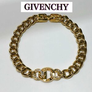 ＧＩＶＥＮＣＨＹ ラインストーン 喜平 アクセサリー ジバンシー ブレスレット Ｇチェーン ゴールド金具 アクセサリー/269