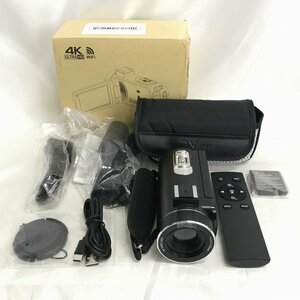 未使用 ４Ｋ ＵＬＴＲＡ ＨＤ ＣＡＭＣＯＲＤＥＲ ＷｉＦｉ デジタルビデオカメラ 付属品付き ＤＶ０３－４ＫＰ 電化製品/225