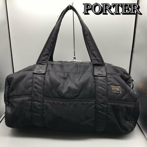 ＰＯＲＴＥＲ ポーター ブラック ボストンバッグ 大容量 メンズ ＴＯＫＹＯ ＪＡＰＡＮ カジュアル 男物 黒 手持ち 鞄/252