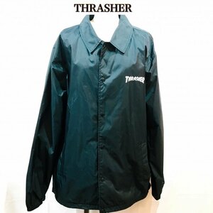 ＴＨＲＡＳＨＥＲ 黒 ミドル丈 スラッシャー ナイロン ジャケット ブラック サイズＸＬ 洋品紳士服/269