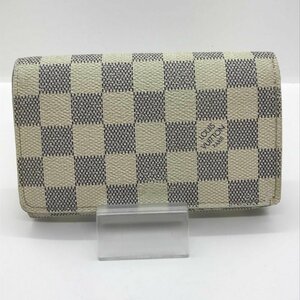 ＬＯＵＩＳ ＶＵＩＴＴＯＮ ルイヴィトン ダミエ アズール ポルトフォイユトレゾール Ｎ６１７４４ 二つ折り財布 鞄/233