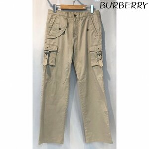 中古 ＢＵＲＢＥＲＲＹ バーバリー 三陽商会 メンズ カーゴパンツ ベージュ ＢＭＳ０８－７０５－４２ ７３ｃｍ 洋品紳士服/252