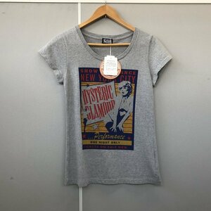 未使用に近い ＨＹＳＴＥＲＩＣ ＧＬＡＭＯＵＲ 半袖Ｔシャツ ヒステリックグラマー サイズフリー グレー 日本製 洋品婦人服/232