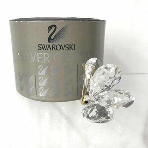 ＳＷＡＲＯＶＳＫＩ スワロフスキー オブジェ 状態により ミニバタフライクリスタルオーナメント 置物 クリスタル 蝶 雑貨/266