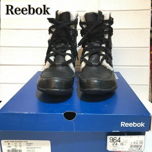 Ｒｅｅｂｏｋ ＥＡＳＹ ＴＯＮＥ 冬 靴 リーボック サイズ２４ｃｍ ショートブーツ 黒 靴/269