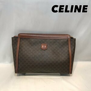 ＣＥＬＩＮＥ セリーヌ Ｍ０８ セカンドバッグ ブラウン クラッチバッグ マカダム柄 イタリア製 レディース メンズ 鞄/252