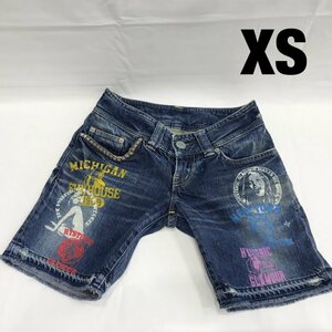 中古 ＨＹＳＴＥＲＩＣ ＧＬＡＭＯＵＲ ヒステリックグラマー ハーフパンツ ショートパンツ デニム ＸＳ レディース 希少 洋品婦/248