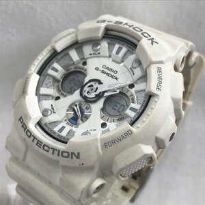 使用感あり ＣＡＳＩＯ カシオ Ｇ－ＳＨＯＣＫ Ｇショック クォーツ メンズ 腕時計 デジアナ ＧＡ－１２０Ａ ホワイト 時計/248