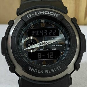 ＣＡＳＩＯ Ｇ－ＳＨＯＣＫ メンズ ブラック ２０ＢＡＲ カシオ ジーショック Ｇ－３００－３ＡＪＦ クォーツ 動作品 時計/247