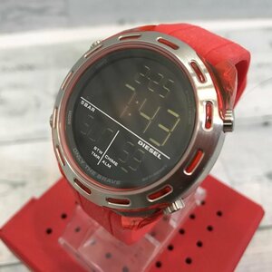 DIESEL DZ-1900kla car - quarts RED digital SS silicon Raver red men's wristwatch clock /208