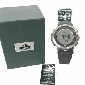  unused CASIO PRO TREK Casio Protrek PRW-30-1AJF radio wave solar wristwatch box attaching clock /266