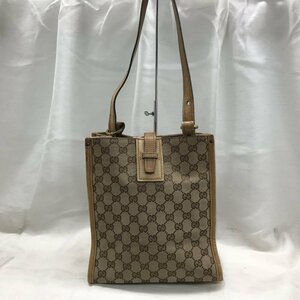 【難有り】 ＧＵＣＣＩ グッチ ショルダーバッグ ベージュ １１０２９２ ００１９９８ ハンドバッグ キャンバス ＧＧ柄 鞄/246