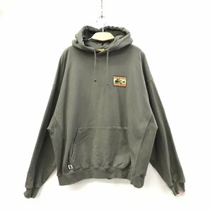 ＳＯＵＲＣＲＥＡＭ サワークリーム カーキ サイズＦ パーカー フーディー ストリート ビッグシルエット プリント 洋品婦人服/218