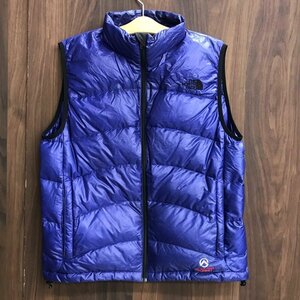 ＴＨＥＮＯＲＴＨＦＡＣＥ ノースフェイス ※状態 ＮＤ１８８０４ 折りたたみダウンベスト ｓｉｚｅＬ ブルー 洋品紳士服/266