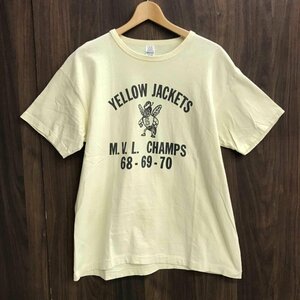 ｗａｒｅｈｏｕｓｅ ウエアハウス Ｔシャツ カットソー 黄色 ＳｉｚｅＬ ４０－４２ 日本製 ＹＥＬＬＯＷ ＪＡＣＫＥＴＳ 洋品紳/266