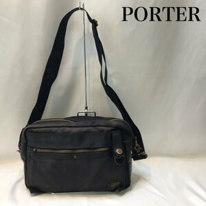 色褪せ有り ＰＯＲＴＥＲ ポーター 吉田カバン ＨＥＡＴ ヒート ショルダー バッグ 黒 ユニセックス 鞄/252