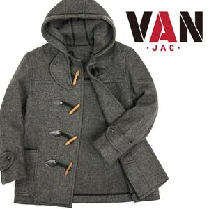  superior article!VAN JAC melt n wool duffle coat (L) gray men's outer that time thing Van ja Kett 