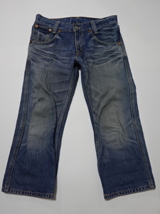 ●リーバイス LEVIS デニム 702 W30 ８分丈 革パッチ●0501●