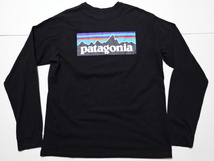 ●パタゴニア patagonia 長袖Tシャツ ロンT M 黒●0514●_画像1