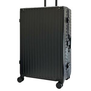 new goods unused 1 jpy start (B-868)2023-L-Black/ black large light weight frame type outlet suitcase translation have carry bag 
