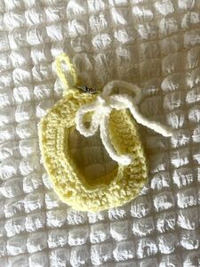 編み物　毛糸　トレカケース　ハンドメイド　キーホルダー　キーリング