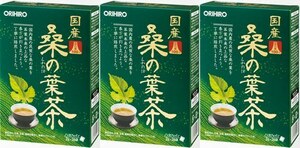 3箱(78包)　オリヒロ 国産桑の葉茶100% 26包　ノンカフェインで血糖値のコントロールや安眠効果が期待される健康茶として知られています。