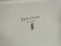 2008) 未使用 SERAPIAN セラピアン レザー 2way ハンドバッグ ショルダー Small Melinee bag Evolution Optical White ホワイト_画像3