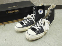 2239) 未使用 CONVERSE ALLSTAR コンバース CT HI BLACK 29cm 142334C ハイカット スニーカー_画像1