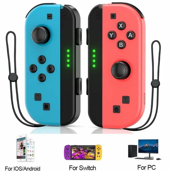 新品未使用 ニンテンドー スイッチ ジョイコン 互換品 ストラップ付き Bluetooth Switch