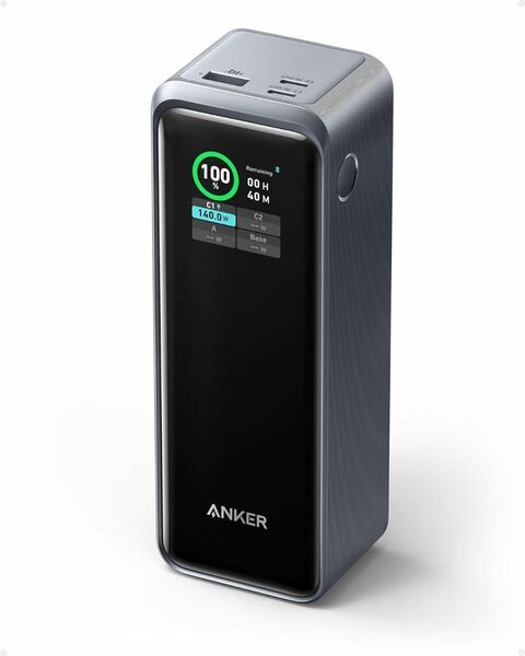 Anker Prime Power Bank　(27650mAh, 250W出力)　LEDディスプレイ　USB PD　超高速充電