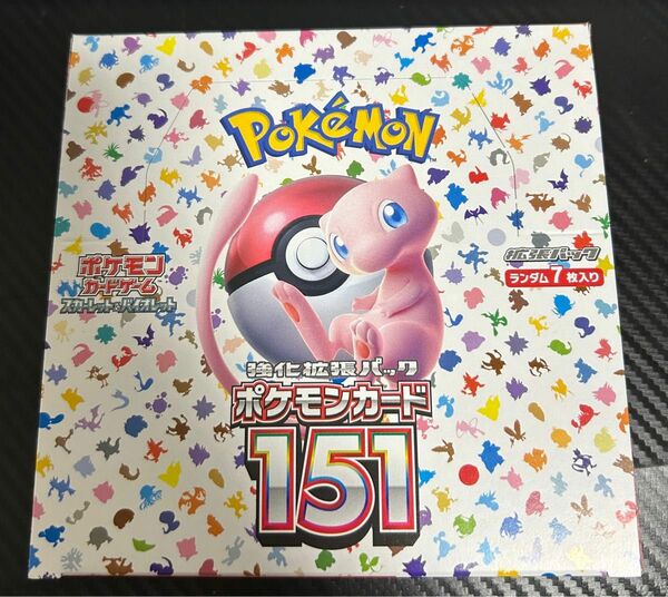 新品未開封　ペリペリ付き　ポケモンカード151 1BOX シュリンクなし