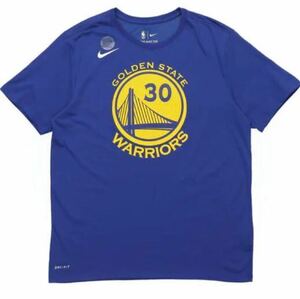 Nike Golden State Warriors DRI-FIT NBA Short Sleeve Blue 'Curry' 870775-496 size XL
