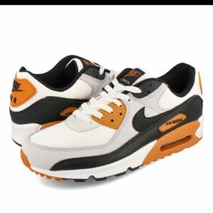  Nike air max 90 мужской спортивные туфли low cut PURE PLATINUM/SUMMIT WHITE/MONARCH белый FB9658-003 размер 27.5cm