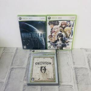 ☆【ゲームソフト】XBOX360 スターオーシャン4 The Elder Scrolls IV オブリビオン 3点☆N05-577S