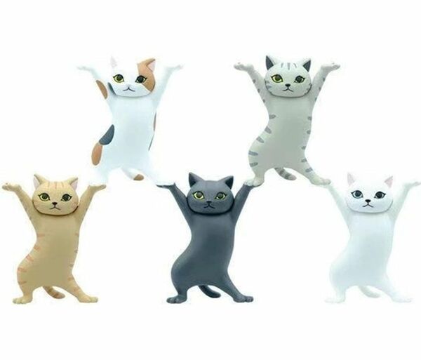 かわいい猫ペンホルダーネコのペンおき 全5種セットトペンホルダー (5PCS)